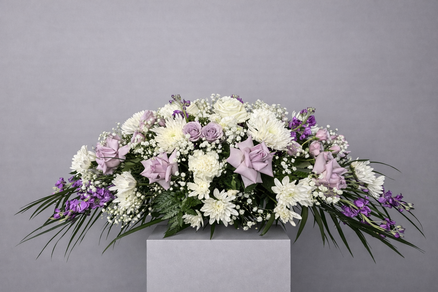 Lavender Serenity Casket Spray