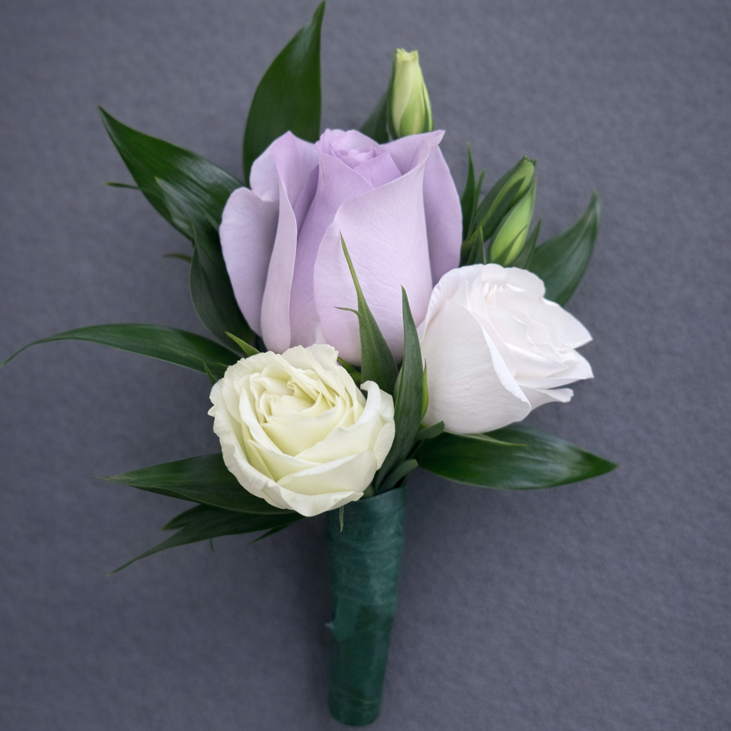 Lavender Rose Boutonniere