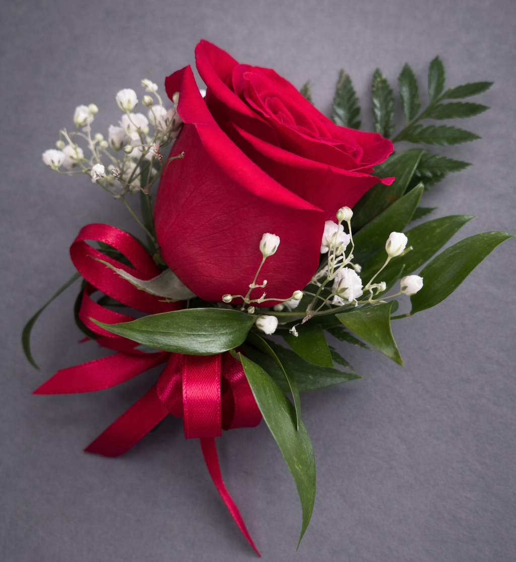 Red Rose Boutonniere