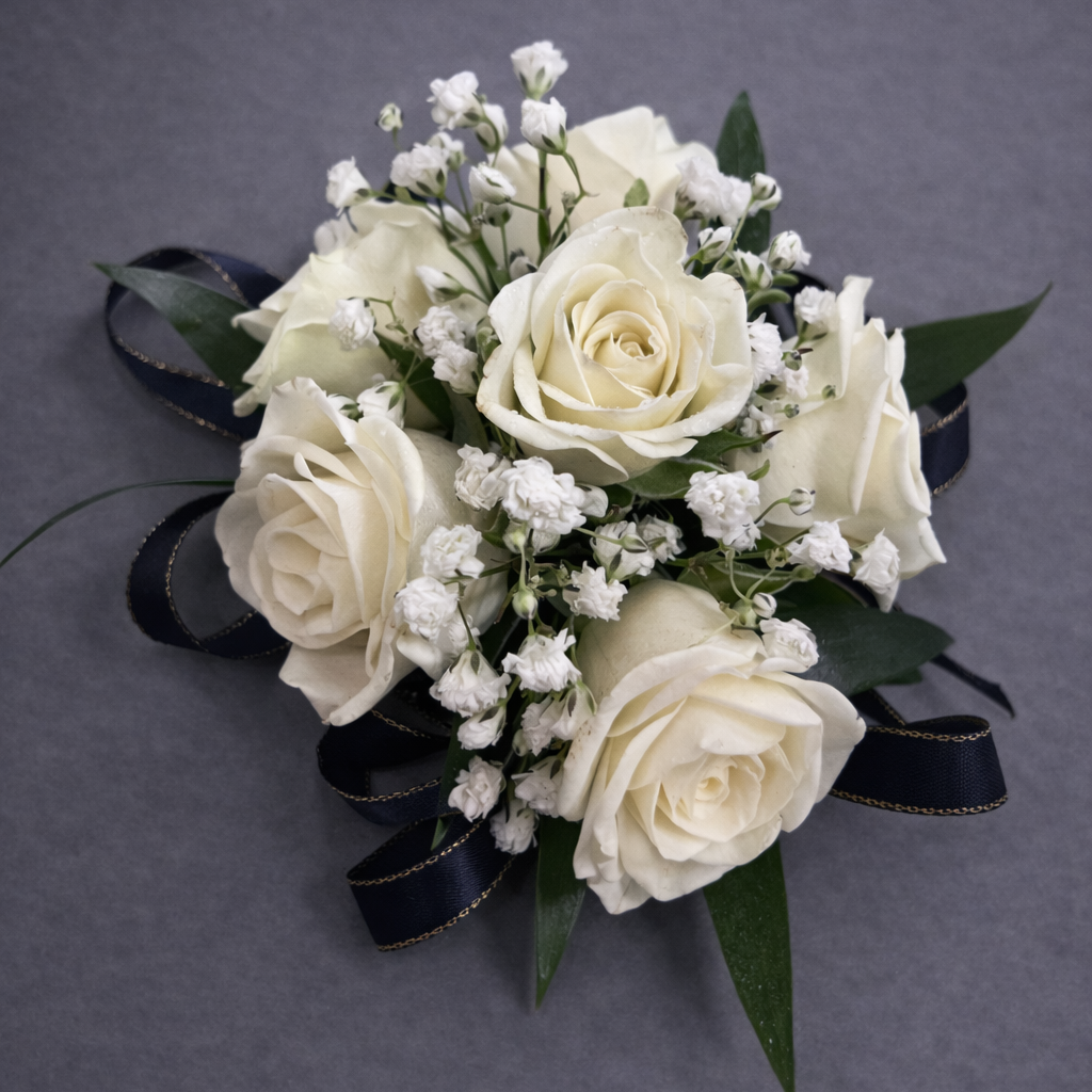 White Rose Corsage