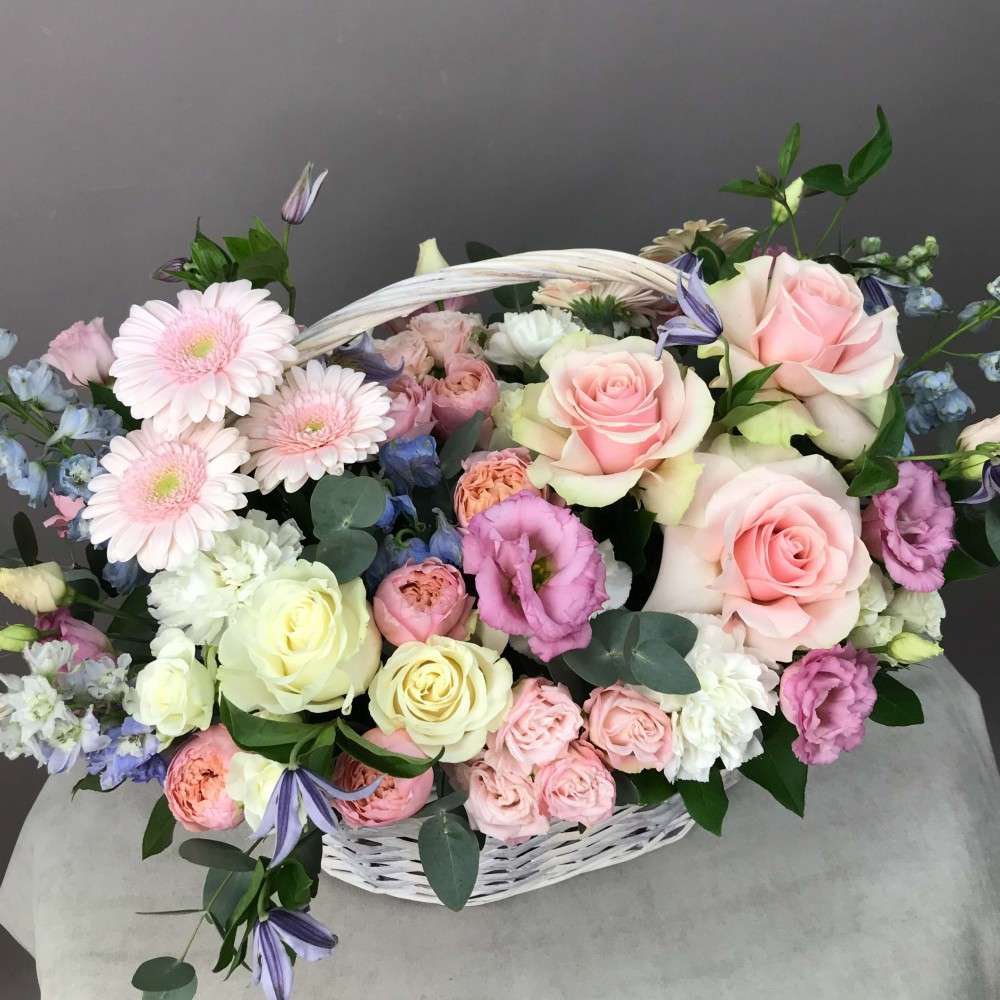 Basket of Mixed Flowers image 2