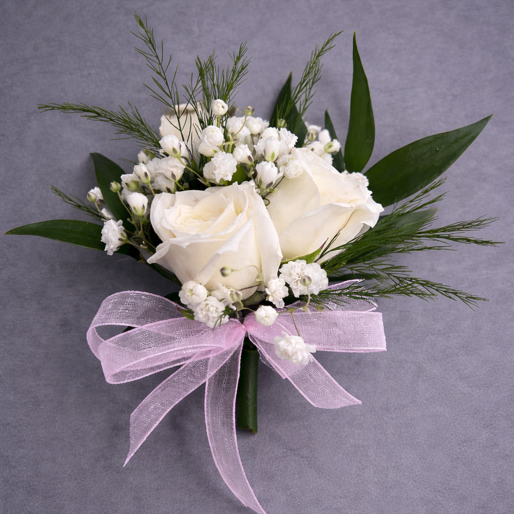White Rose Boutonniere
