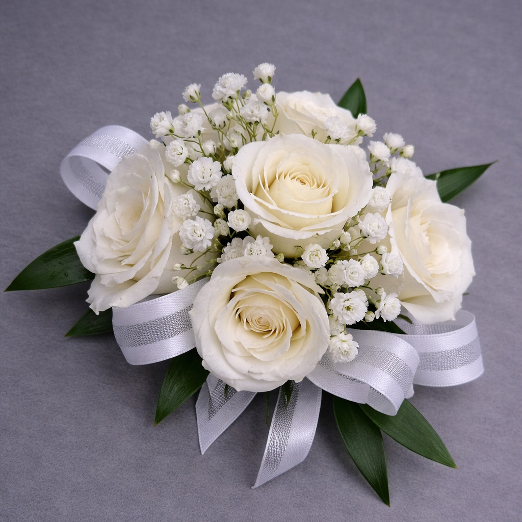 White Rose Corsage