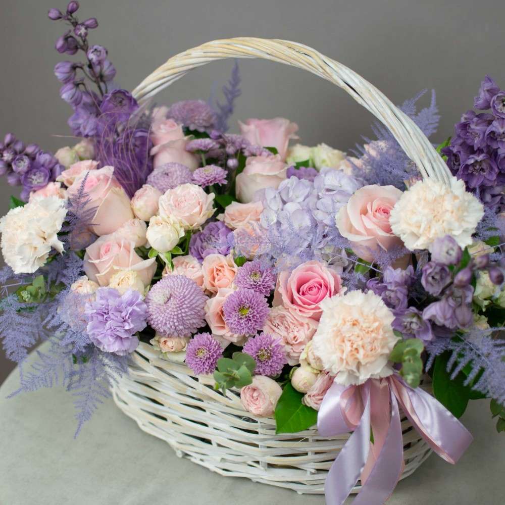 Basket of Mixed Flowers image 2