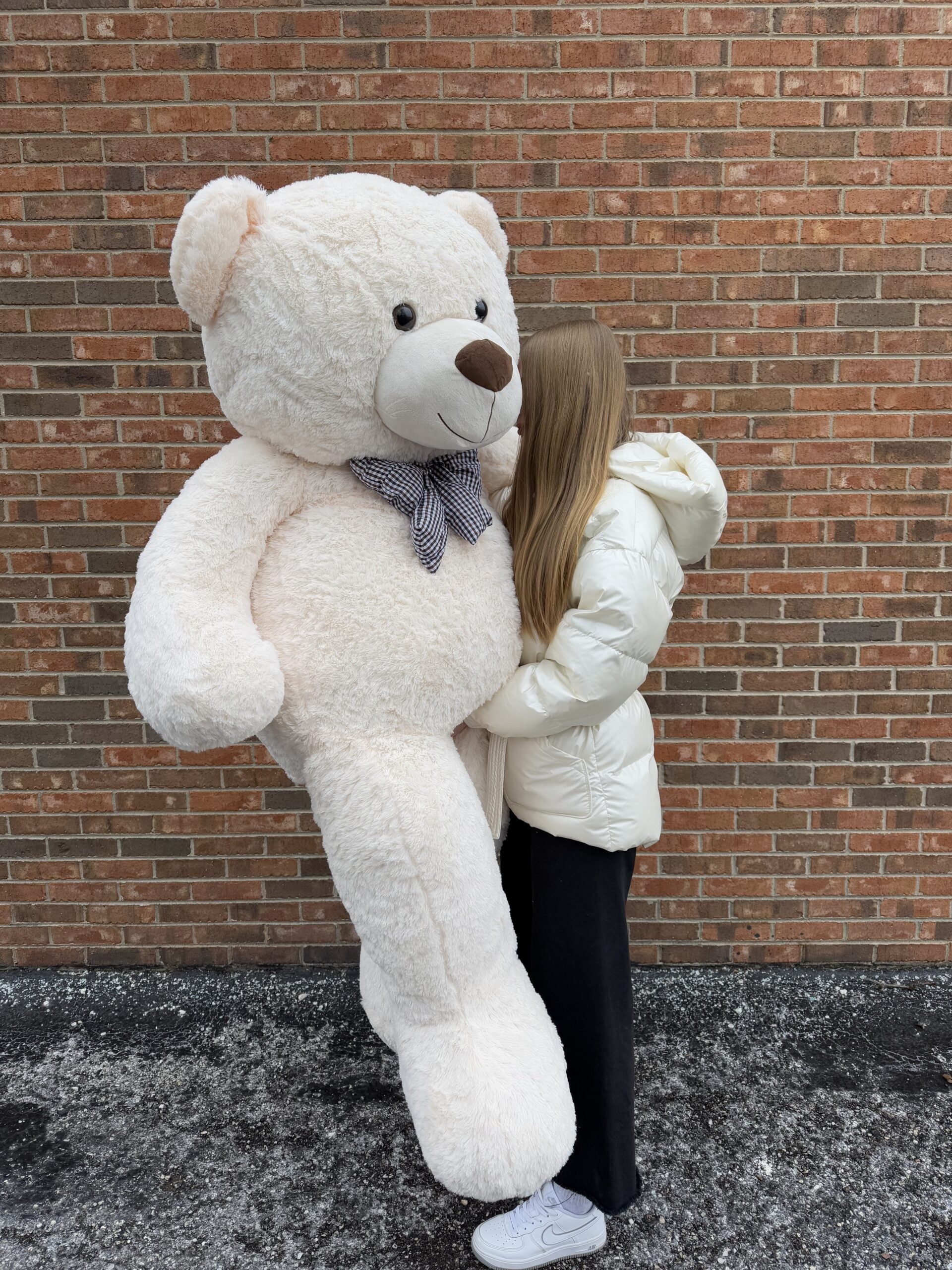 Teddy Bear White 70″ image 2