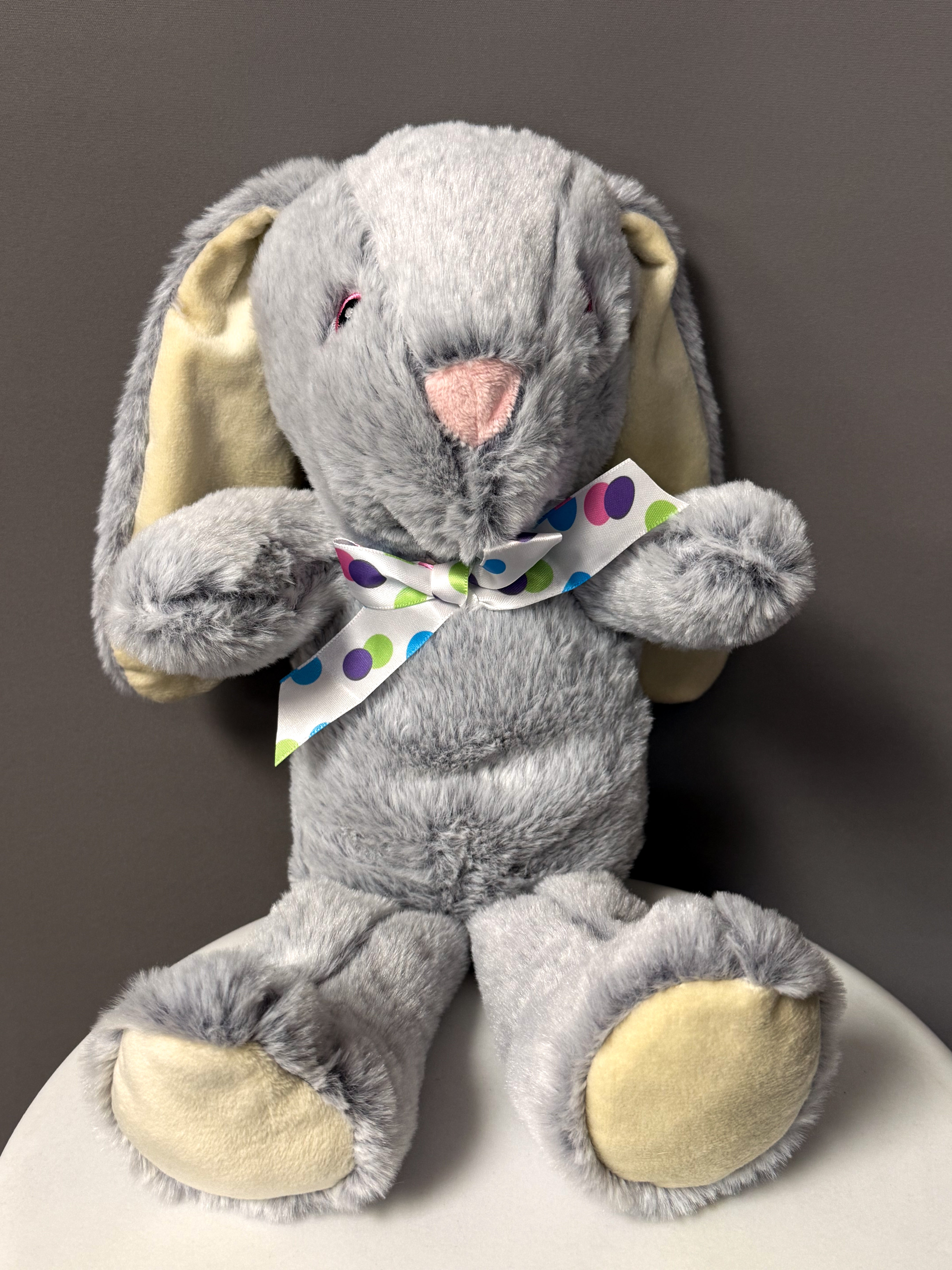 Gray Plush Bunny Rabbit
