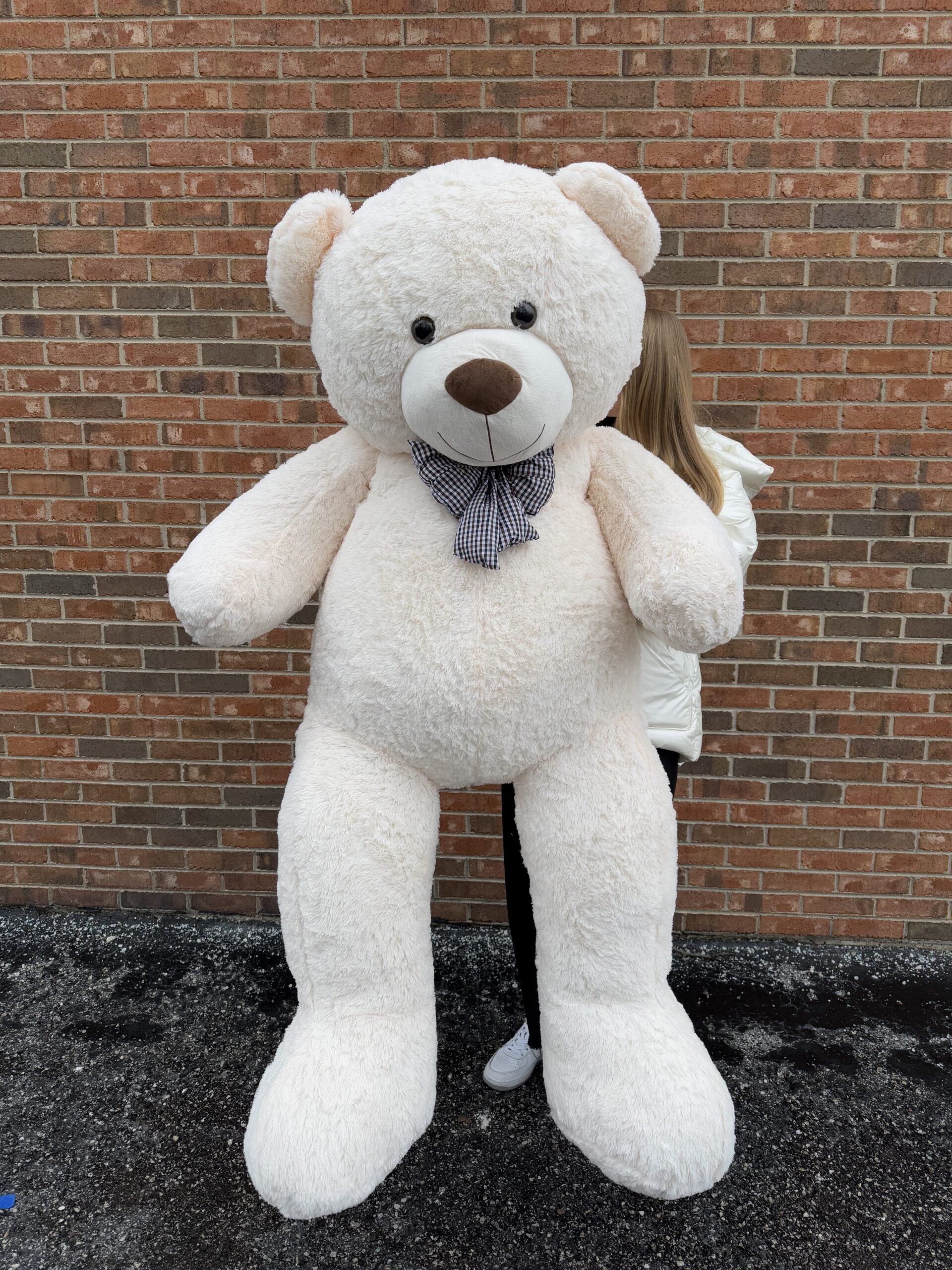 Teddy Bear White 70″ image 1
